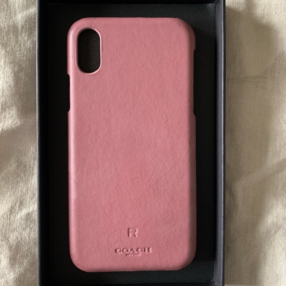 Coach Leather iPhone XS Case